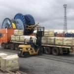 Work ongoing at the port